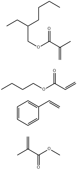 styrene/ butyl acrylate/ 2-ethylhexyl-methyl methacrylate Structure