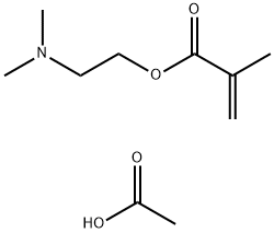 2-Propenoic acid, 2-methyl-, 2-(dimethylamino)ethyl ester, polymer with acetic acid Structure