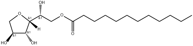 1-デオキシ-D-グルコフラノース6-ラウラート 化学構造式