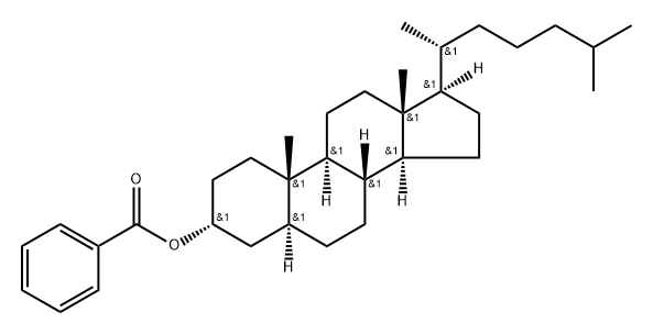 Benzoic acid 5α-cholestan-3α-yl ester Structure