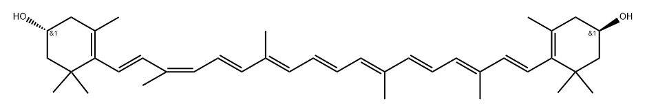(3R,3'R,9-cis)-b,b-Carotene-3,3'-diol Structure
