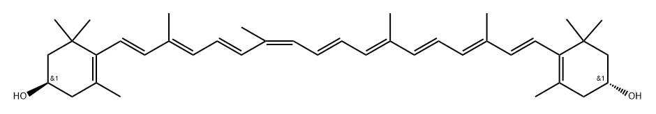(3R,3'R,13-cis)-b,b-Carotene-3,3'-diol Struktur