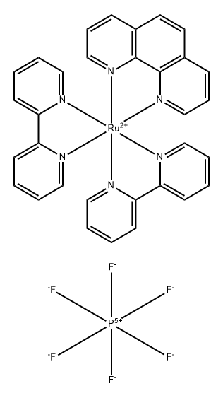 RU(PHEN)(BPY)2(PF6)2, 60828-38-8, 结构式