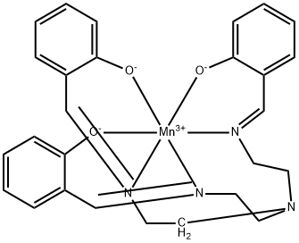 [[2,2',2''-[Nitrilotris[2,1-ethanediyl(nitrilo-kN)methylidyne]]tris[phenolato-kO]](3-)]manganese 结构式