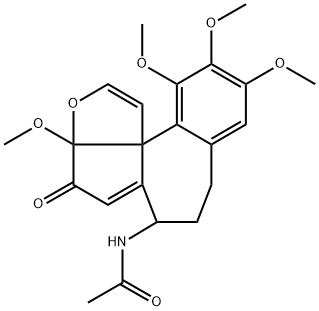N-[(7S)-5,6,7,9,9a,10a-Hexahydro-1,2,3,9a-tetramethoxy-9-oxobenzo[9,10]heptaleno[2,3-b]oxiren-7-yl]acetamide Structure