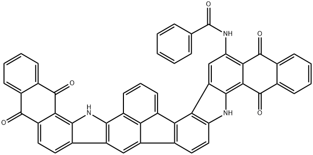 Benzamide, N-(5,6,12,17,18,24-hexahydro-5,12,17,24-tetraoxodinaphth[2,3-i:2',3'-i']indeno[4,3-ab:2,1-c']dicarbazol-23-yl)- Structure