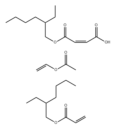 vinyl acetate/ 2-ethylhexyl maleate/ 2-ethylhexyl acrylate Struktur