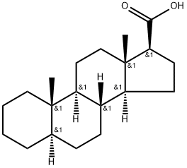 5α-Androstane-17β-carboxylic acid Struktur