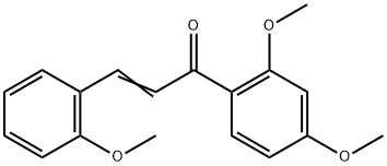 (2E)-1-(2,4-二甲氧基苯基)-3-(2-甲氧基苯基)丙-2-烯-1-酮 结构式