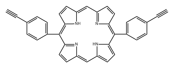 5,15-(di-4-ethynylphenyl)porphyrin Structure