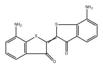 7,7'-ジアミノ-Δ2,2'(3H,3'H)-ビベンゾ[b]チオフェン-3,3'-ジオン 化学構造式