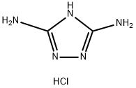 1H-1,2,4-三唑-3,5-二胺盐酸盐, 6415-36-7, 结构式