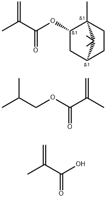 2-Propenoic acid, 2-methyl-, polymer with 2-methylpropyl 2-methyl-2-propenoate and exo-1,7,7-trimethylbicyclo[2.2.1]hept-2-yl 2-methyl-2-propenoate Structure