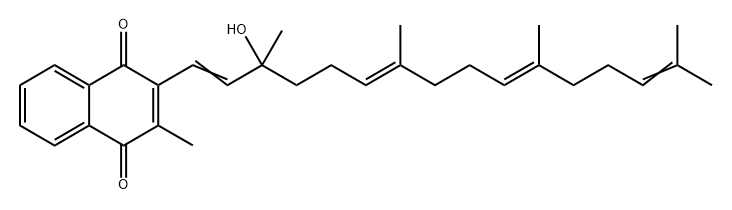 1,4-Naphthalenedione, 2-(3-hydroxy-3,7,11,15-tetramethyl-1,6,10,14-hexadecatetraenyl)-3-methyl-, (,E,E)- (9CI)