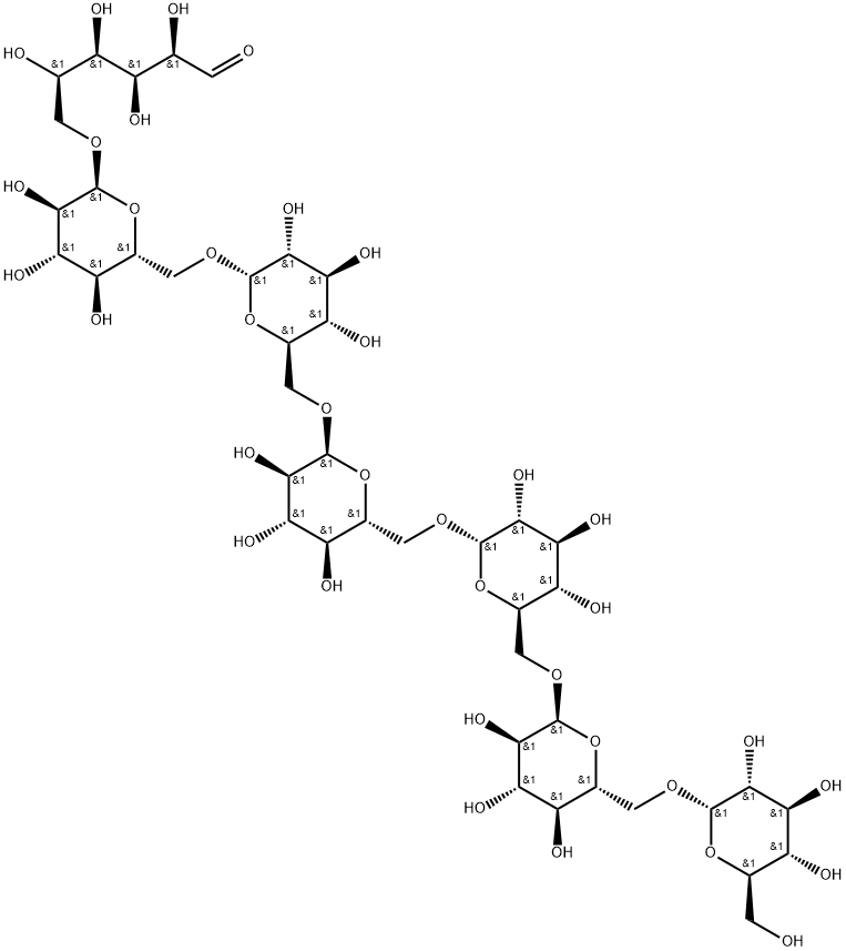 异麦芽七糖, 6513-12-8, 结构式