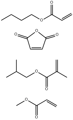 2-Propenoic acid, 2-methyl-, 2-methylpropyl ester, polymer with butyl 2-propenoate, 2,5-furandione and methyl 2-propenoate 结构式