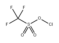 chlorine(1)trifluoromethanesulfonate Struktur