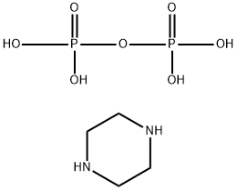 DIPHOSPHORIC ACID COMPD. WITH-PIPERAZINE (1:1) Structure