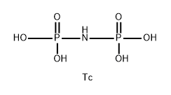 technetium Tc 99m-imidodiphosphate 结构式
