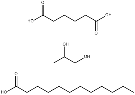 己二酸与1,2-丙二醇的聚合物的十二烷酸酯 结构式