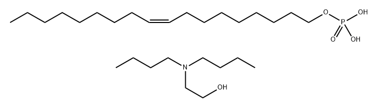 (Z)-9-十八烯-1-醇磷酸二氢酯与2-(二丁基氨基)乙醇的化合物, 67969-85-1, 结构式