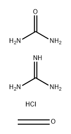 Urea, polymer with formaldehyde and guanidine monohydrochloride 结构式