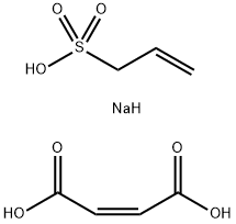 (2Z)-2-丁烯二酸与2-丙烯-1-磺酸钠的聚合物 结构式