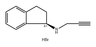 1H-Inden-1-amine, 2,3-dihydro-N-2-propyn-1-yl-, hydrobromide (1:1), (1R)-