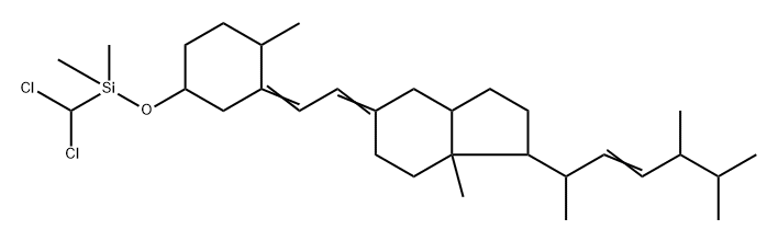 (5Z,7E,22E)-3β-[(Dichloromethyl)dimethylsiloxy]-9,10-secoergosta-5,7,22-triene 结构式