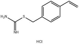 Carbamimidothioic acid, (4-ethenylphenyl)methyl ester, hydrochloride (1:1) Structure