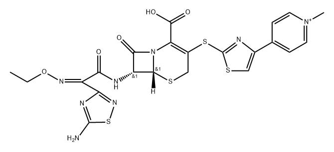 头孢洛林杂质2, 700803-62-9, 结构式