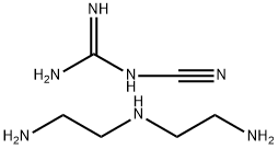 Guanidine, cyano-, polymer with N-(2-aminoethyl)-1,2-ethanediamine, hydrochloride Structure