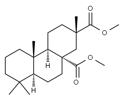 Methyl trans-4a,cis-4b,trans-8a,cis-10a-perhydro-trans-2,4b,8,8-tetram ethylphenanthrene-2,10a-dicarboxylate, [2S-(12aalpha-4b.beta,8aalpha,1 0balpha)]- Structure