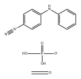 Benzenediazonium, 4-(phenylamino)-, phosphate (1:1), polymer with formaldehyde Structure
