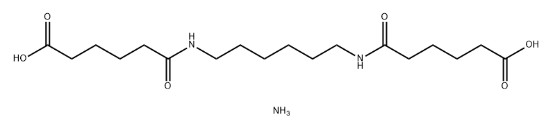 6,6'-(1,6-Hexanediyldiimino)bis(6-oxohexanoic acid ammonium) salt Structure