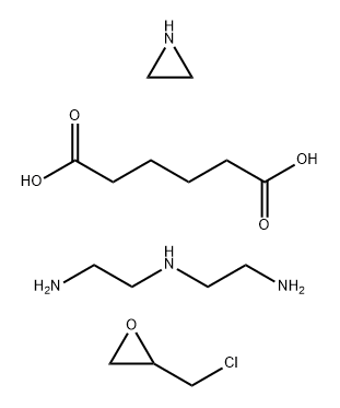 二亚乙基三胺与己二酸、亚乙基亚胺和环氧氯丙烷的聚合物 结构式