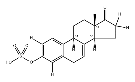 Equilin-d4 Sulfate SodiuM Salt 结构式