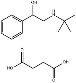 2-Tertiobutylamino-1-phenyl-1-ethanol hemisuccinate [French] Structure