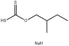 Dithiocarbonic acid O-(2-methylbutyl)S-sodium salt Struktur