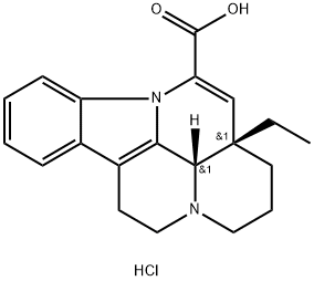 ApovincaMinic Acid Hydrochloride Salt Struktur