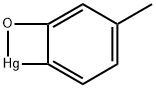 4-Methyl-7-oxa-8-mercurabicyclo[4.2.0]octa-1,3,5-triene Struktur