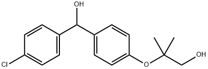 Benzenemethanol, 4-chloro-α-[4-(2-hydroxy-1,1-dimethylethoxy)phenyl]- Structure