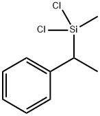 α-メチルベンジルジクロロ(メチル)シラン 化学構造式