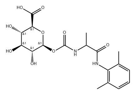 tocainide carbamoyl O-beta-glucuronide Struktur