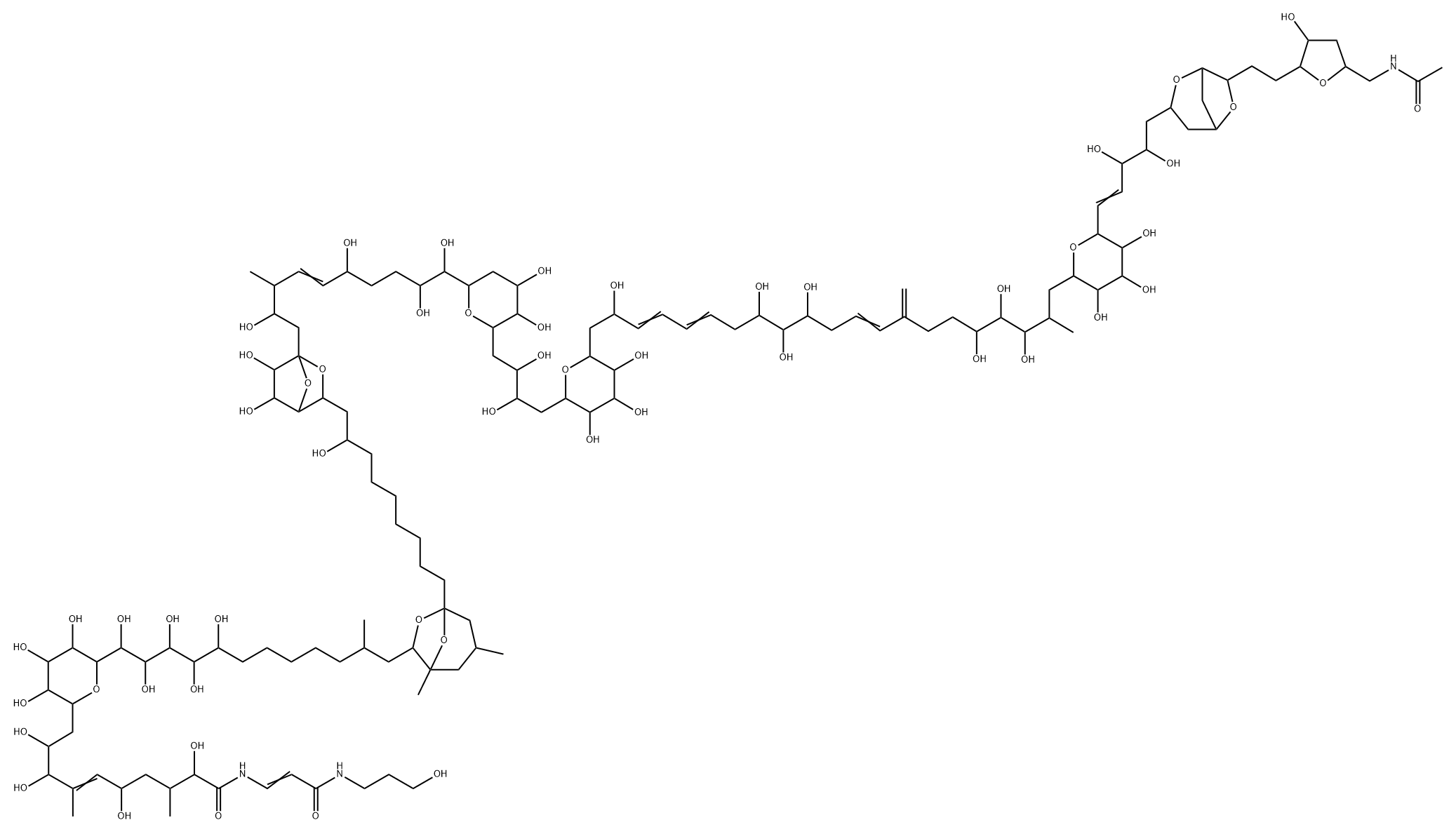 N-acetylpalytoxin Struktur
