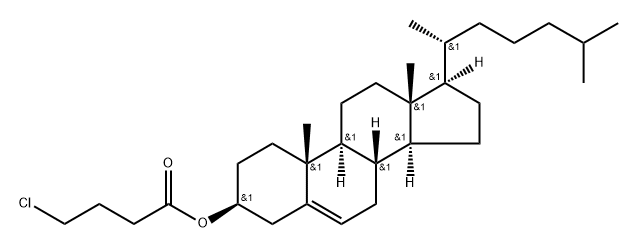 コレスタ-5-エン-3β-オール4-クロロブタノアート 化学構造式