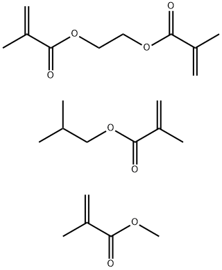 Polymer of isobutyl methacrylate,glycol dimethacrylate and methyl methacrylate Struktur