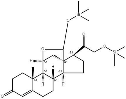 Aldosterone, bis(O-trimethylsilyl-) Structure