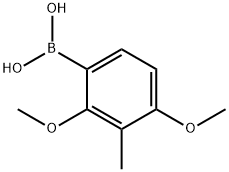 2,4-二甲氧基-3-甲基苯硼酸, 750586-15-3, 结构式