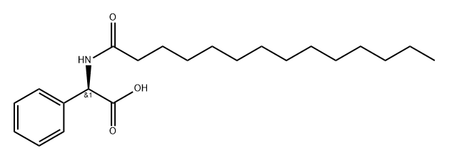 N-十四酰基-D-苯基甘氨酸, 753018-32-5, 结构式